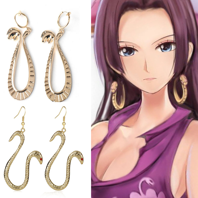Cosplay Prop Diy - Anting Liontin Ular Kartun Anime Boa