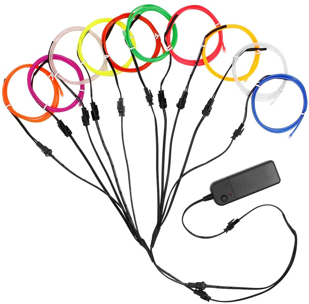 Led El Wire - 5 in 1 kabel kawat bercahaya