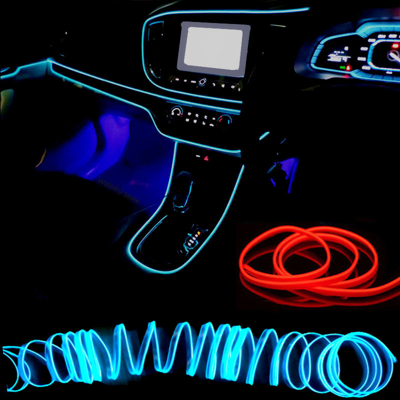 Led El Wire - Lampu LED Strip Atmosfer Interior Mobil