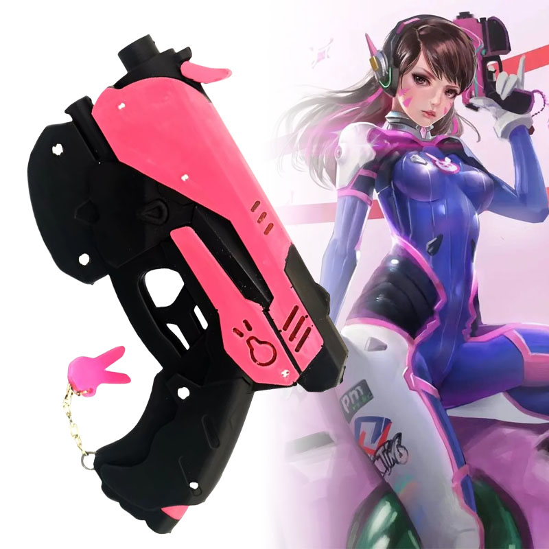 Dva Cosplay Prop - Pistol senjata Pistol ukuran D.Va, mainan