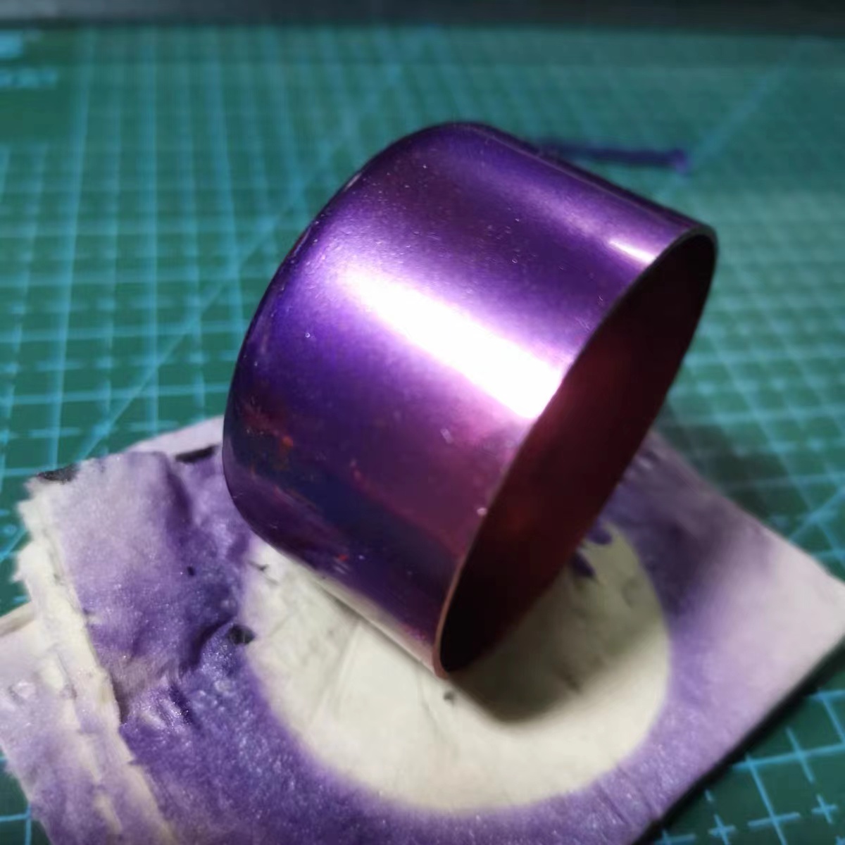Metallic Spray Paint - Electroplating ungu cat pigmen dilapisi warna