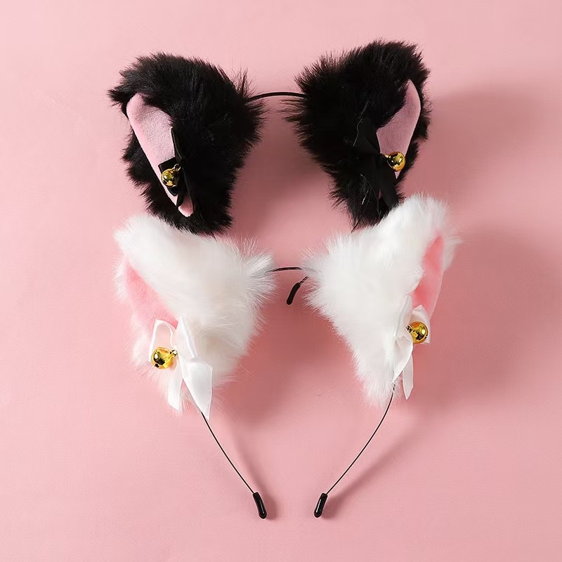 Cosplay Prop Bow - Ikat Kepala Telinga Kucing Seksi untuk