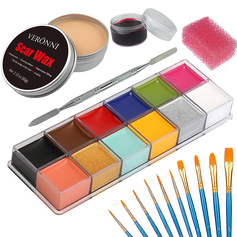 Body Paint Sfx - SFX Kit Makeup 12 warna cat