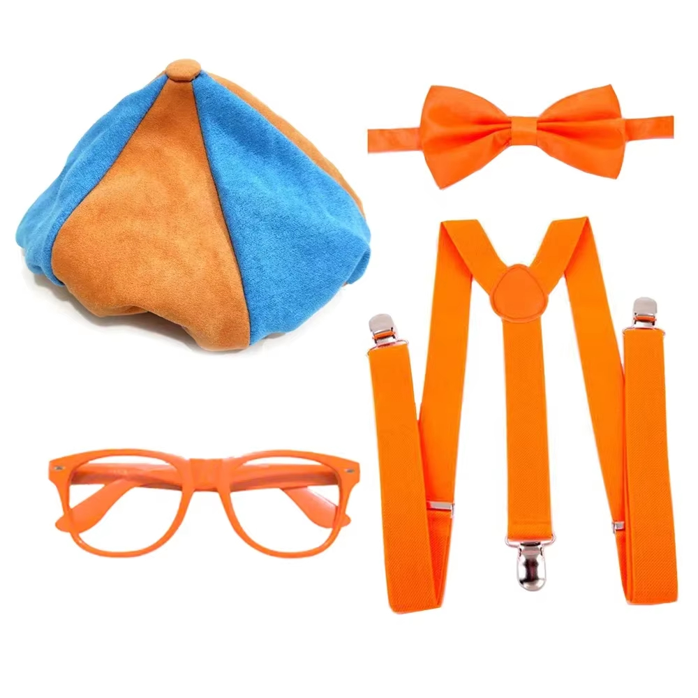 Cosplay Prop Bow - Kostum Cosplay Insinyur Kacamata Oranye Setelan