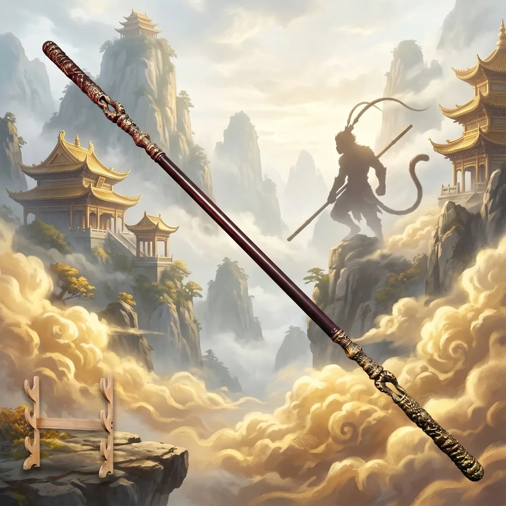 Cosplay Prop Display - Tongkat Pedang Plastik Monkey King 180cm