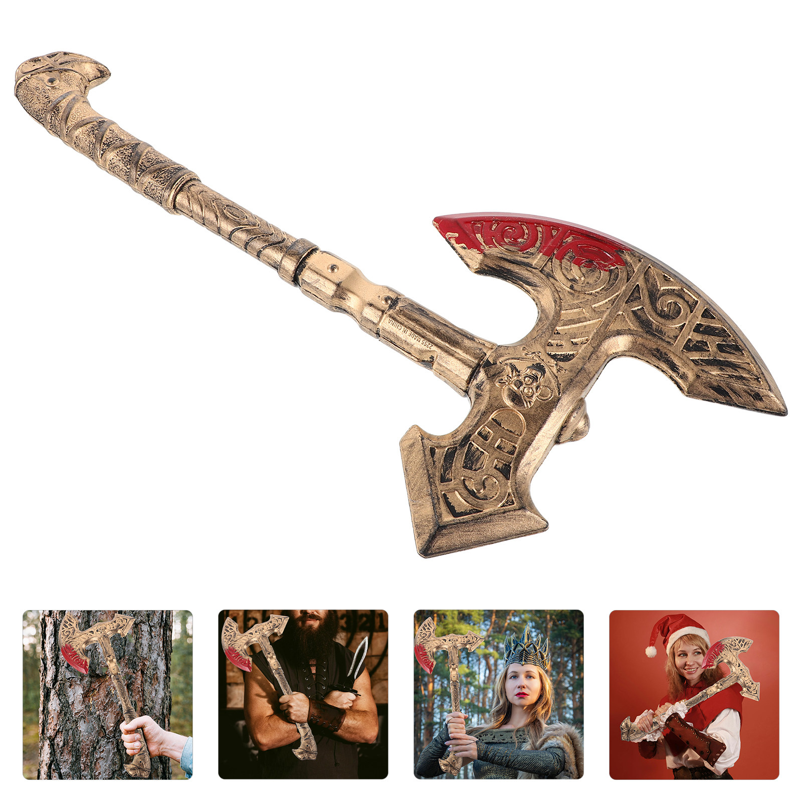 Cosplay Prop Axe - Kapak Simulasi Desain Realistis Kostum Halloween