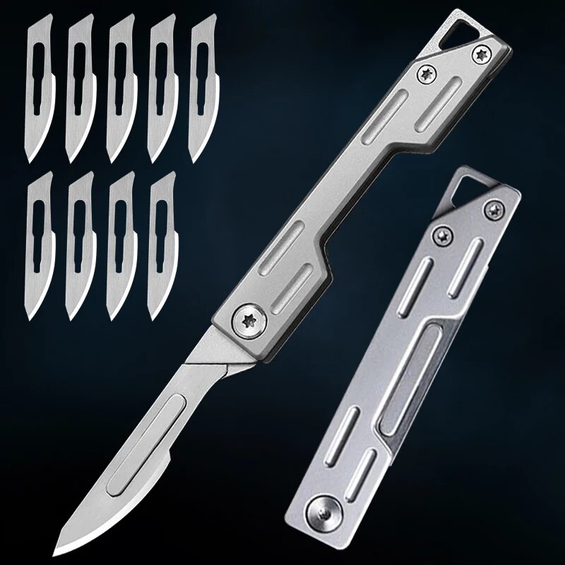 Pisau lipat baja tahan karat,  - Craft Knife Set ulasan dan harga