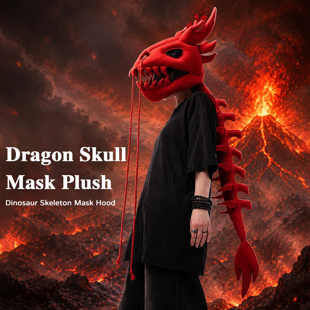 Topi Kepala Dinosaurus Berbulu - Cosplay Prop Designer ulasan dan harga