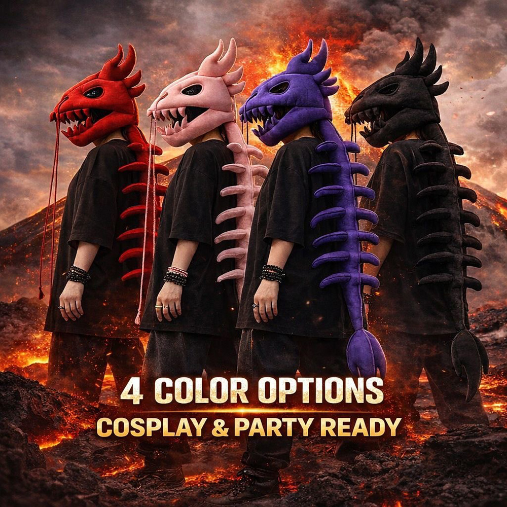 Topi Kepala Dinosaurus Berbulu - Cosplay Prop Designer ulasan dan harga