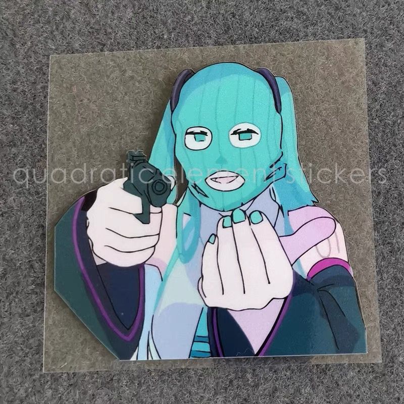 Stiker Sepeda Motor Miku Tahan - Cosplay Prop Diy ulasan dan harga