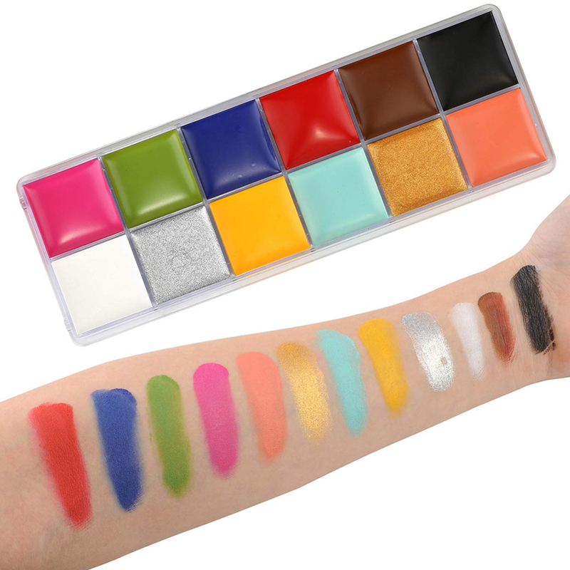 SFX Kit Makeup 12 warna cat tu - Body Paint Sfx ulasan dan harga