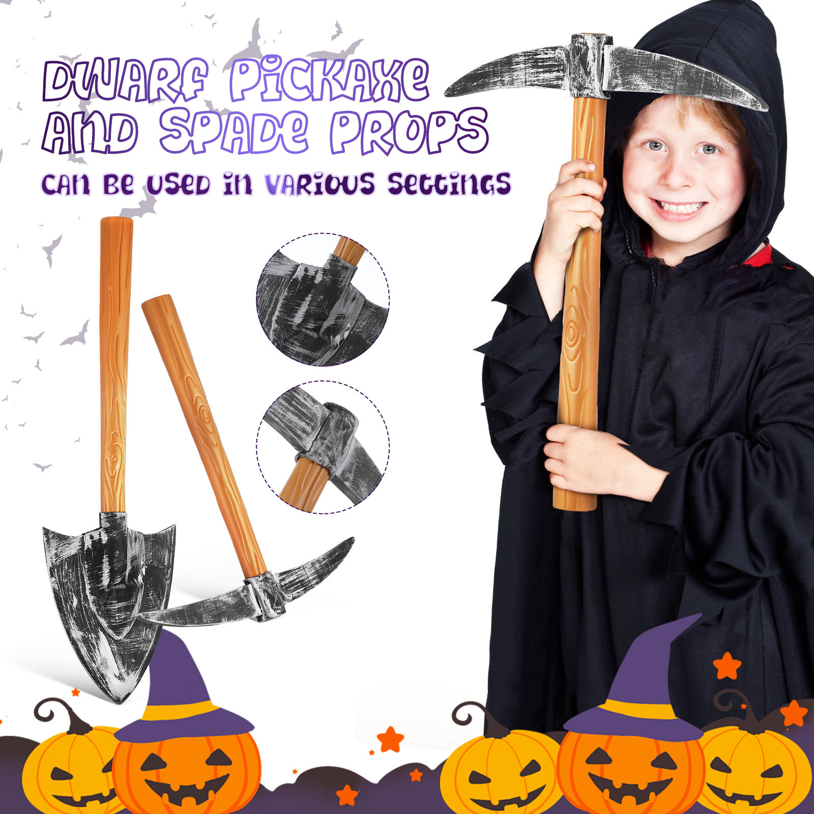 1 Set Alat Peraga Pickaxe Busa - Cosplay Prop Axe ulasan dan harga