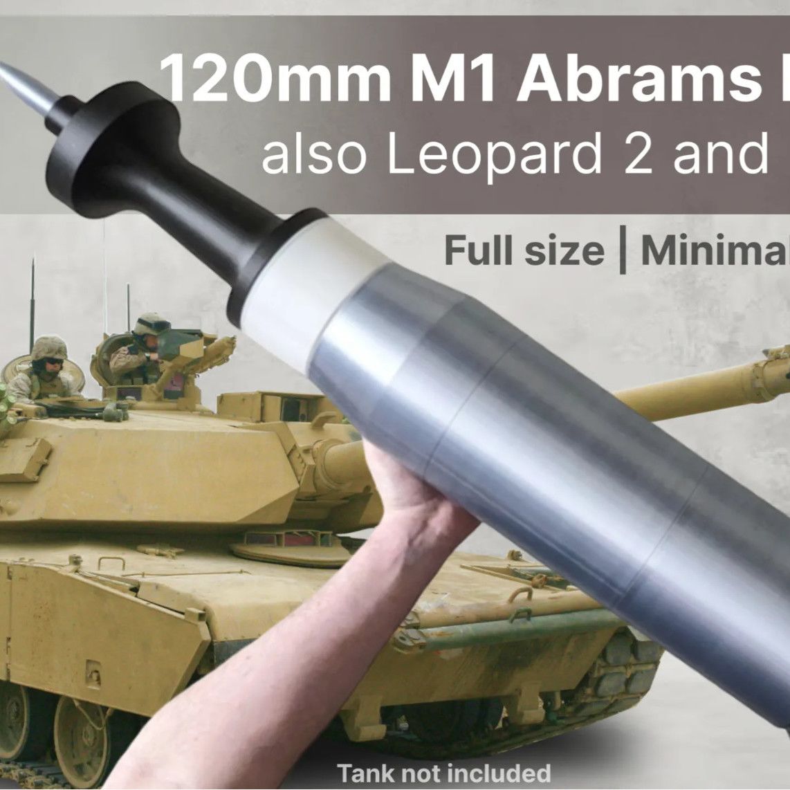 Model Rakitan APFSDS 120mm Cet - Cosplay Prop Display ulasan dan harga