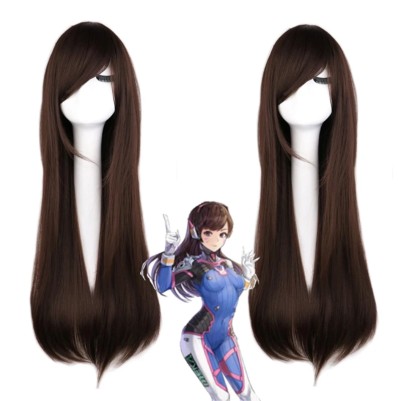 Wig Cosplay Anime Game Overwat - Dva Cosplay Prop ulasan dan harga