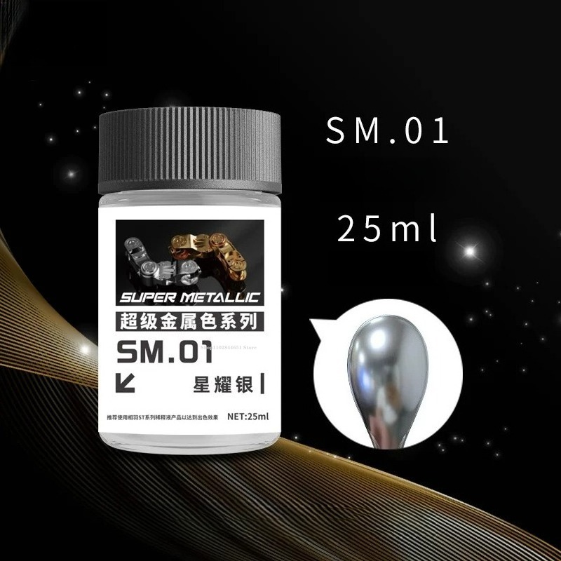 SM01-SM18 Seri Warna Super Met - Metallic Spray Paint ulasan dan harga