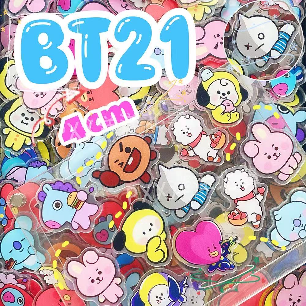 100pcs BT21 BTS Potongan Akril - Cosplay Prop Diy ulasan dan harga