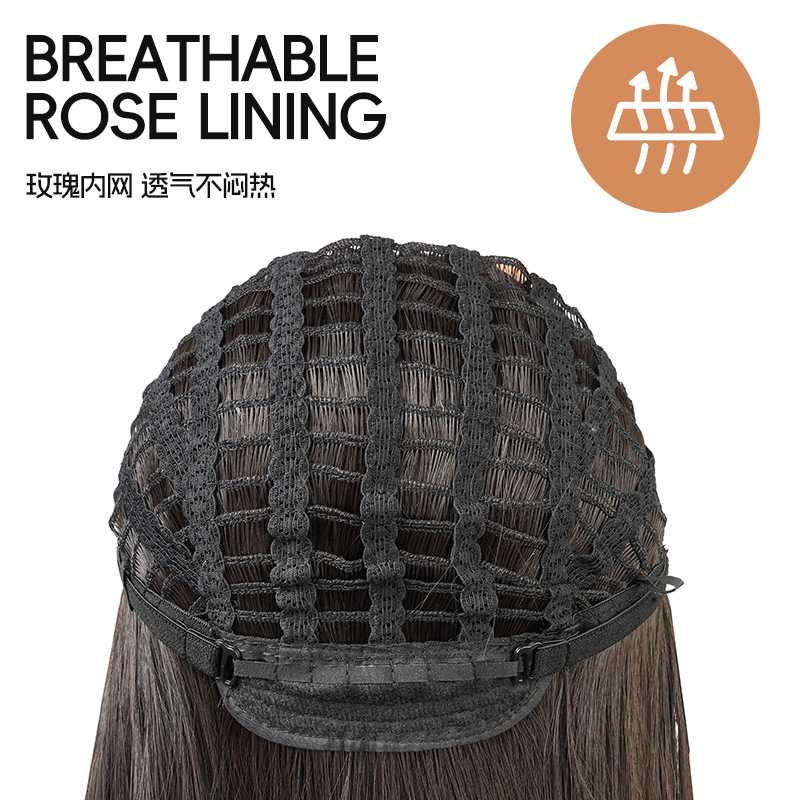 Rambut lurus panjang dengan po - Wig Fiber Net ulasan dan harga